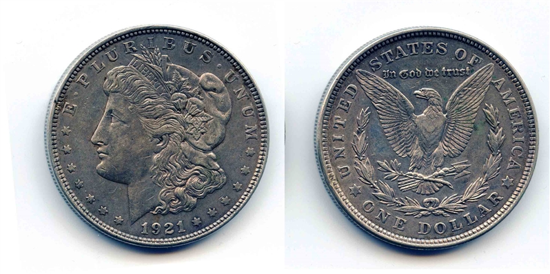 USA, Morgan Dollar 1921